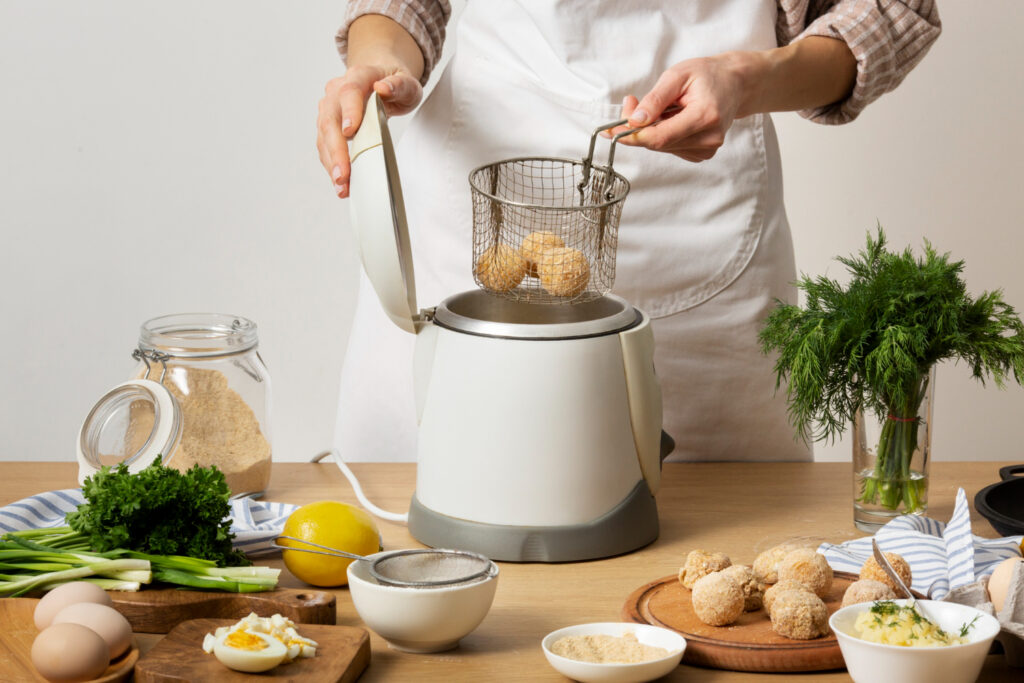 freidora de aire. cocina saludable